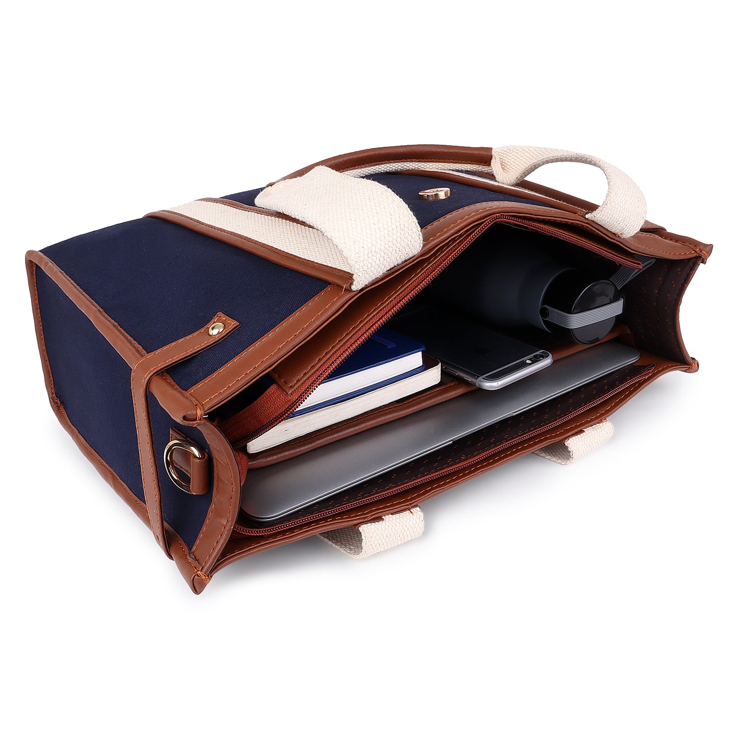Canvas Laptop Tote Bag 14 inch Casual Briefcase Handbag