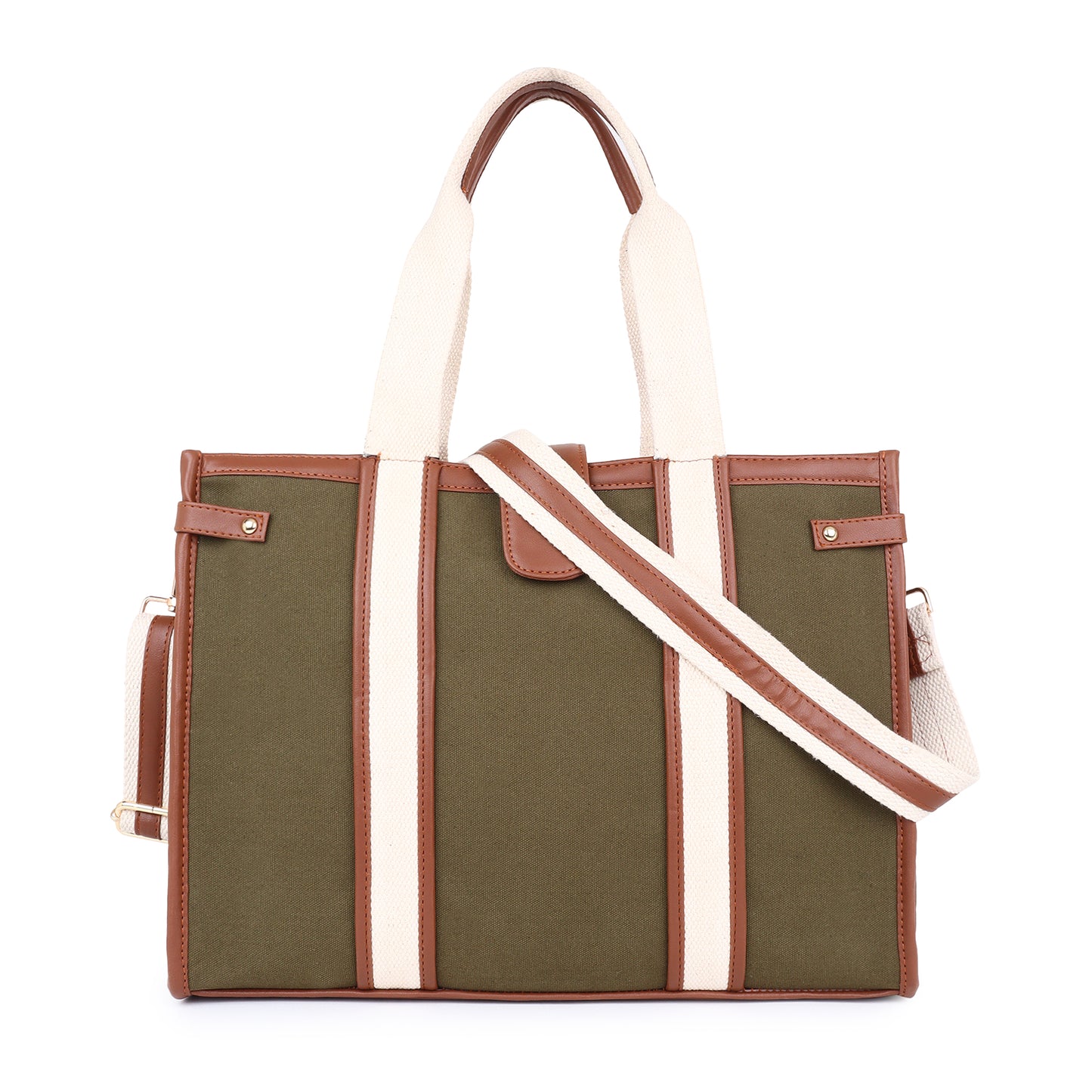 Canvas Laptop Tote Bag 14 inch Casual Briefcase Handbag