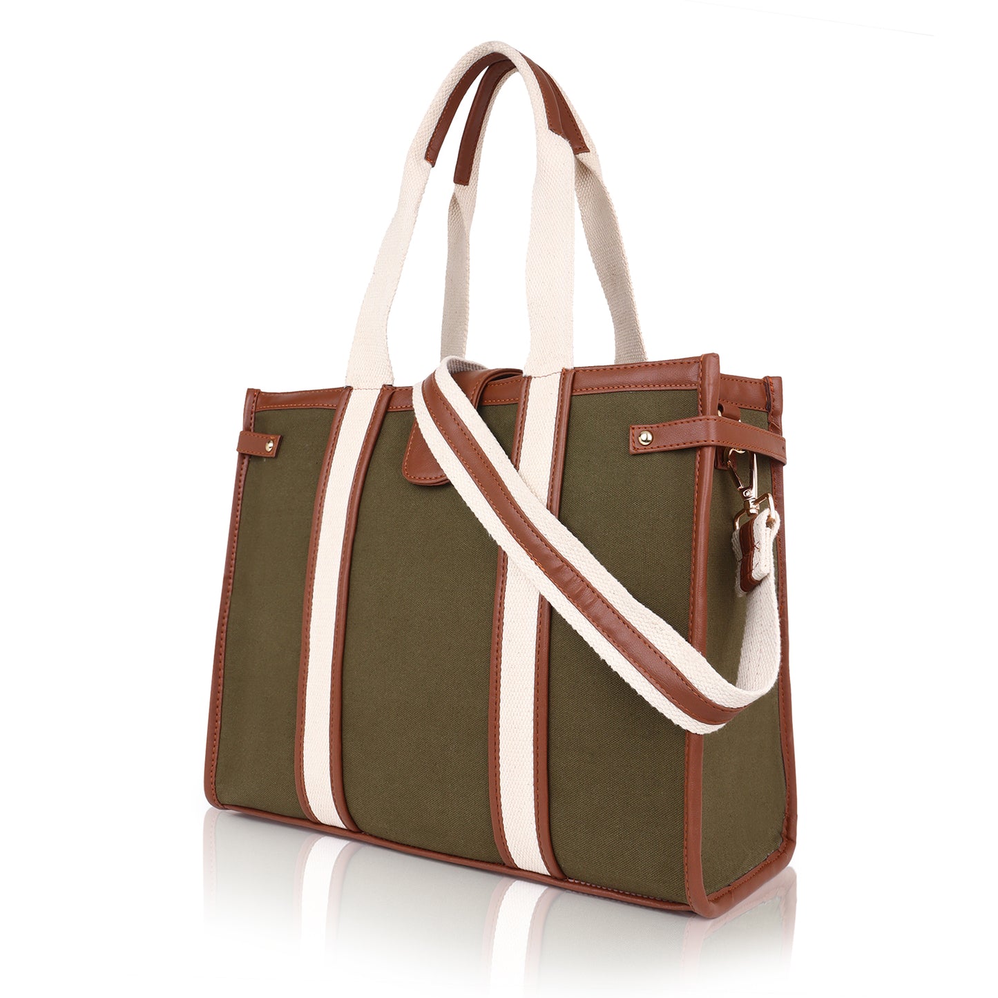 Canvas Laptop Tote Bag 14 inch Casual Briefcase Handbag