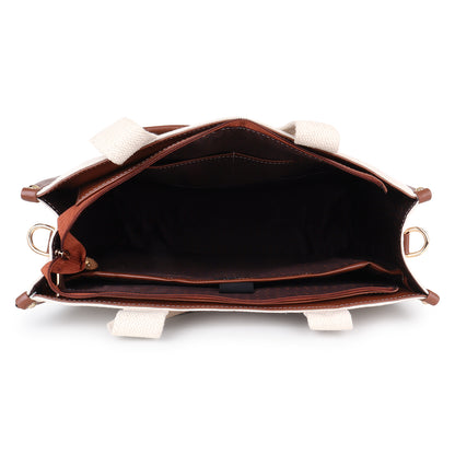 Canvas Laptop Tote Bag 14 inch Casual Briefcase Handbag