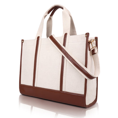 Canvas Laptop Tote Bag 14 inch Casual Briefcase Handbag