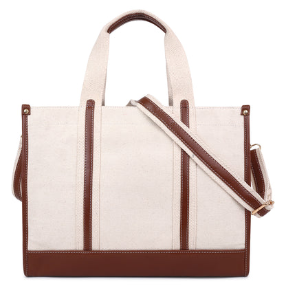 Canvas Laptop Tote Bag 14 inch Casual Briefcase Handbag