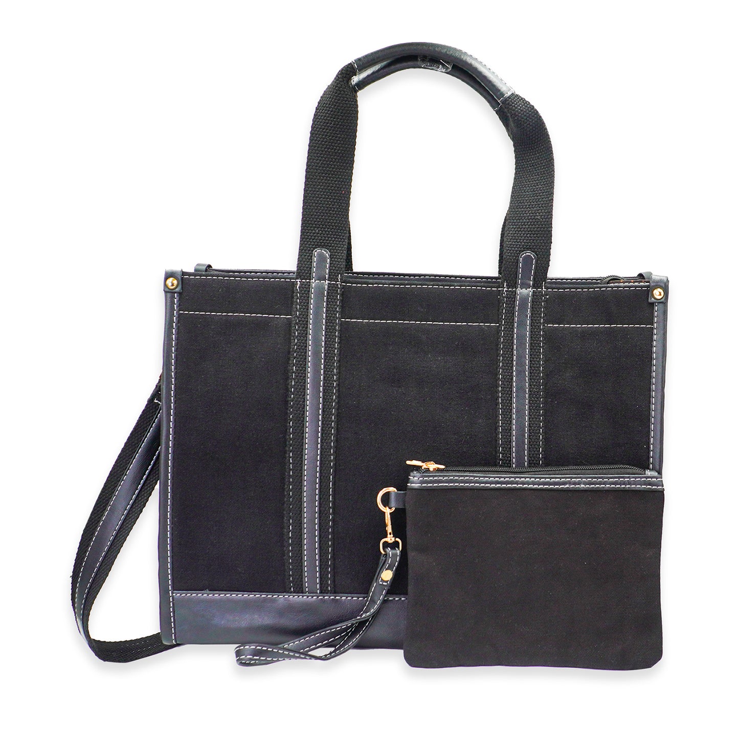 Canvas Laptop Tote Bag 14 inch Casual Briefcase Handbag
