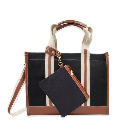 Canvas Laptop Tote Bag 14 inch Casual Briefcase Handbag