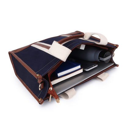 Canvas Laptop Tote Bag 14 inch Casual Briefcase Handbag