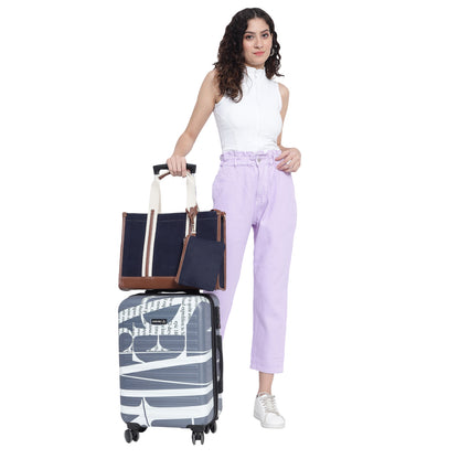 Canvas Laptop Tote Bag 14 inch Casual Briefcase Handbag