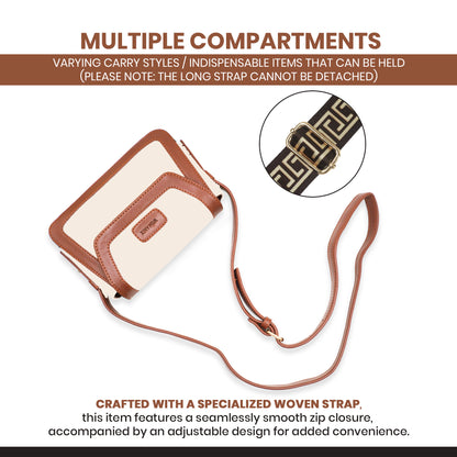 Canvas Sling Bag For Daily Use, Shoulder Sling Bag with Adjustable Strap