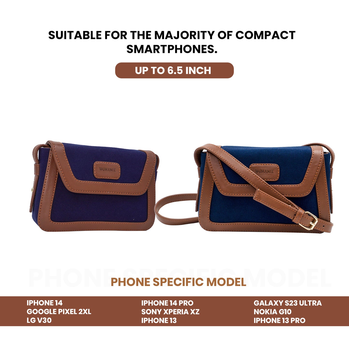 Canvas Sling Bag For Daily Use, Shoulder Sling Bag with Adjustable Strap