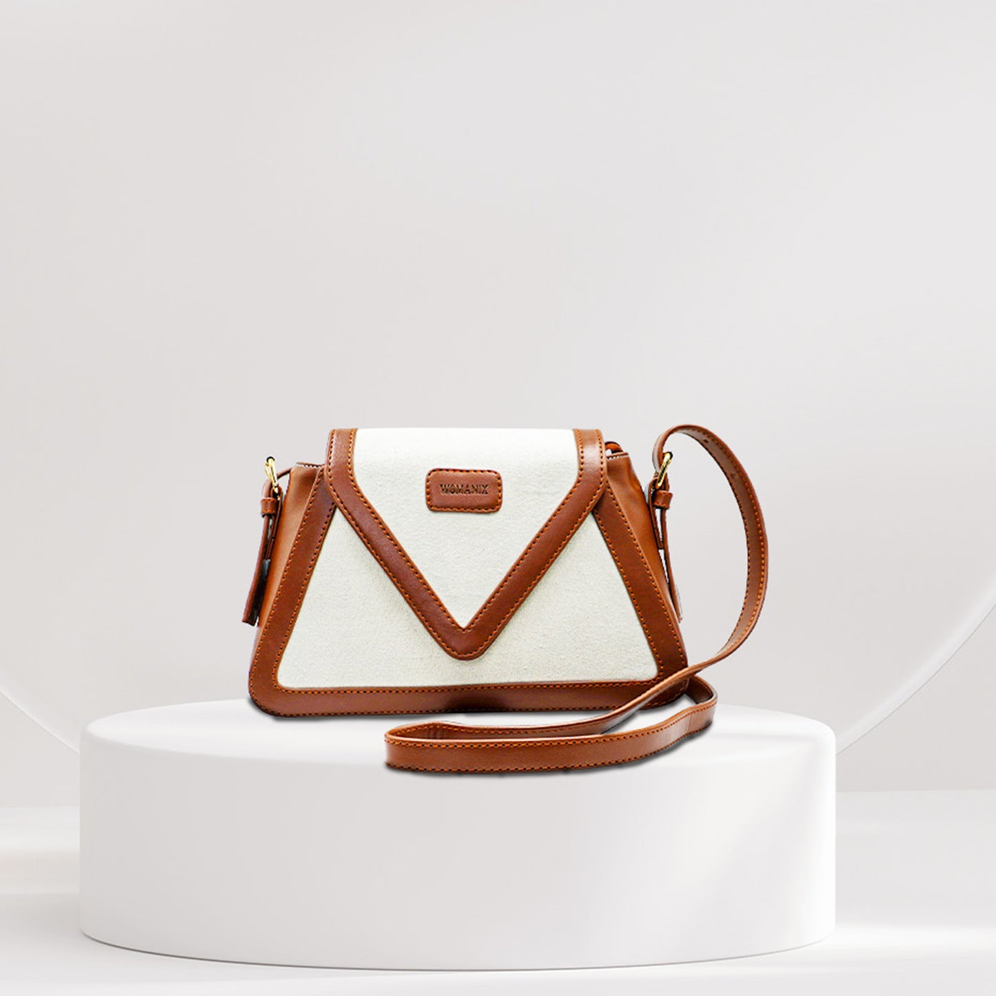 Canvas Sling Bag For Casual Use, Shoulder Sling Bag with Adjustable Strap