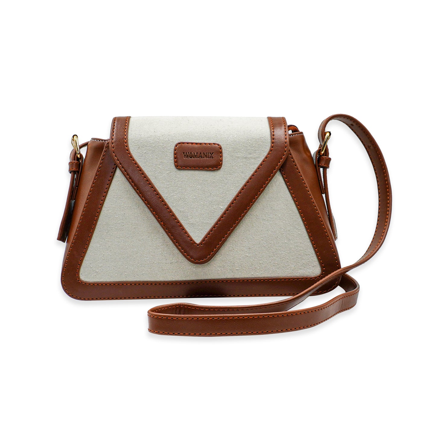 Canvas Sling Bag For Casual Use, Shoulder Sling Bag with Adjustable Strap