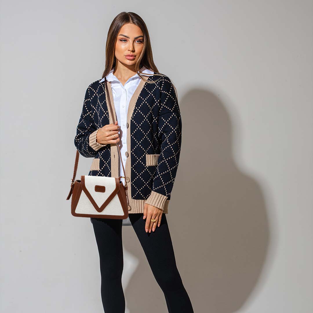 Canvas Sling Bag For Casual Use, Shoulder Sling Bag with Adjustable Strap
