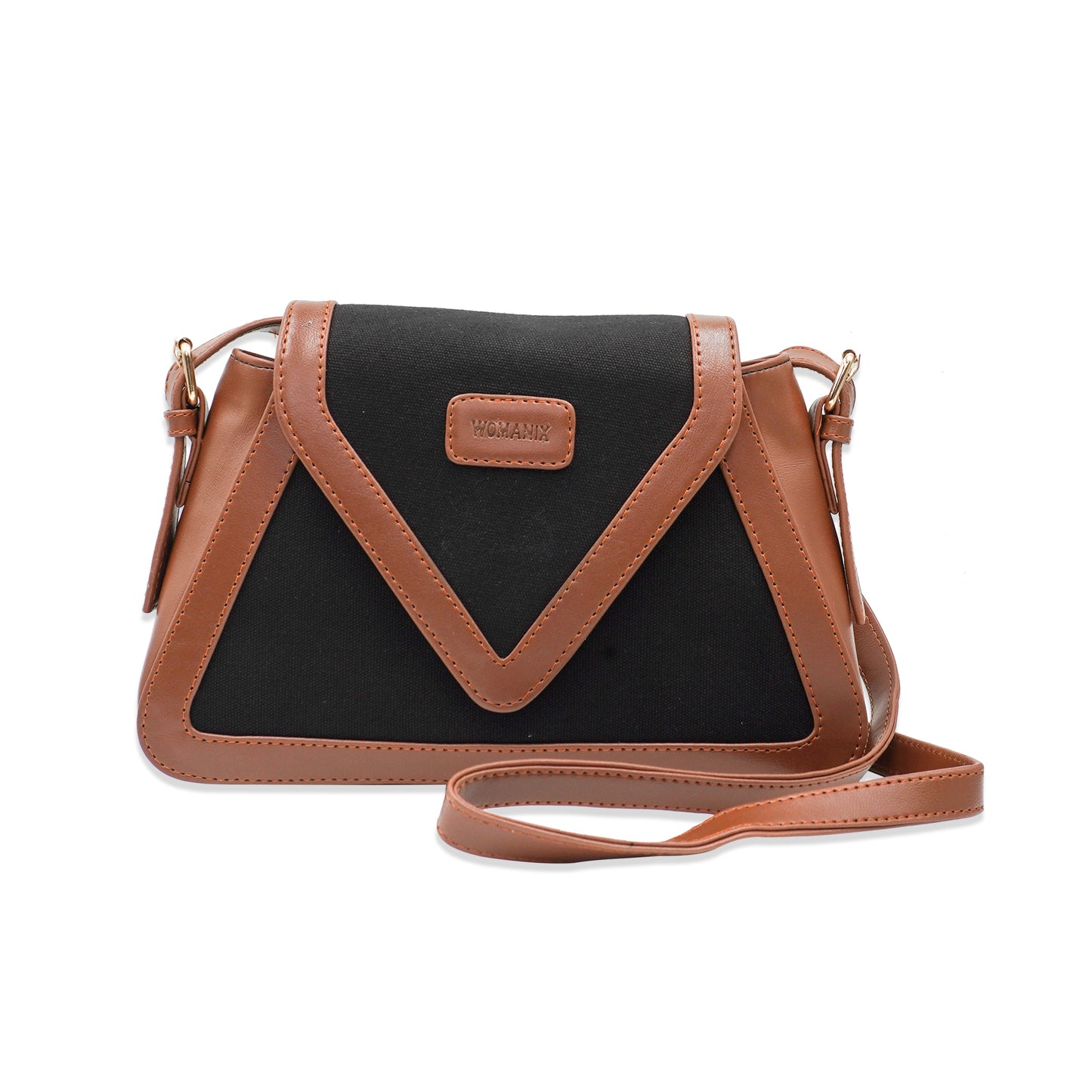 Canvas Sling Bag For Casual Use, Shoulder Sling Bag with Adjustable Strap
