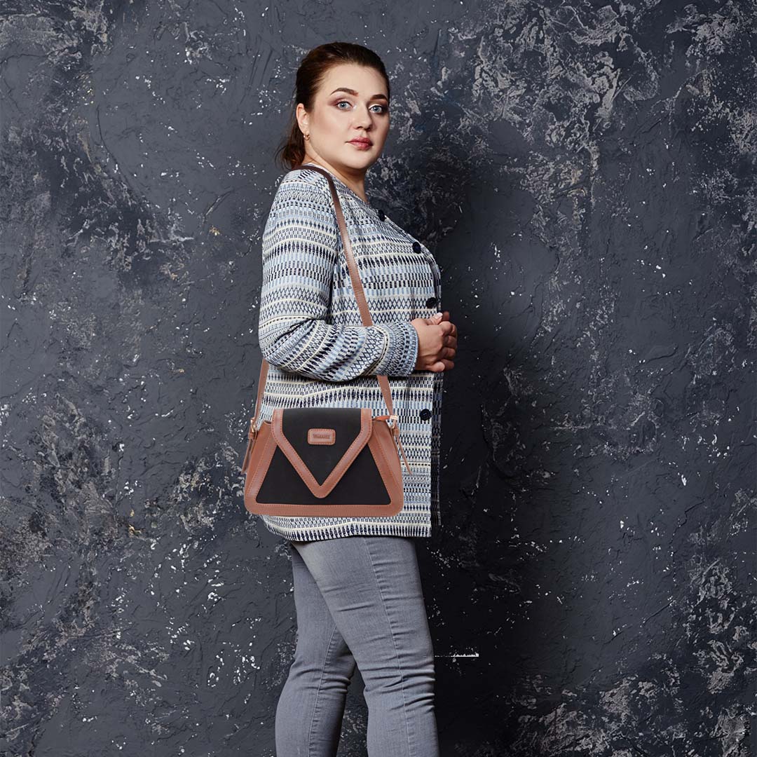 Canvas Sling Bag For Casual Use, Shoulder Sling Bag with Adjustable Strap