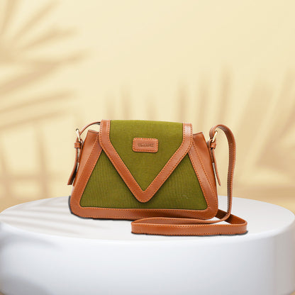 Canvas Sling Bag For Casual Use, Shoulder Sling Bag with Adjustable Strap