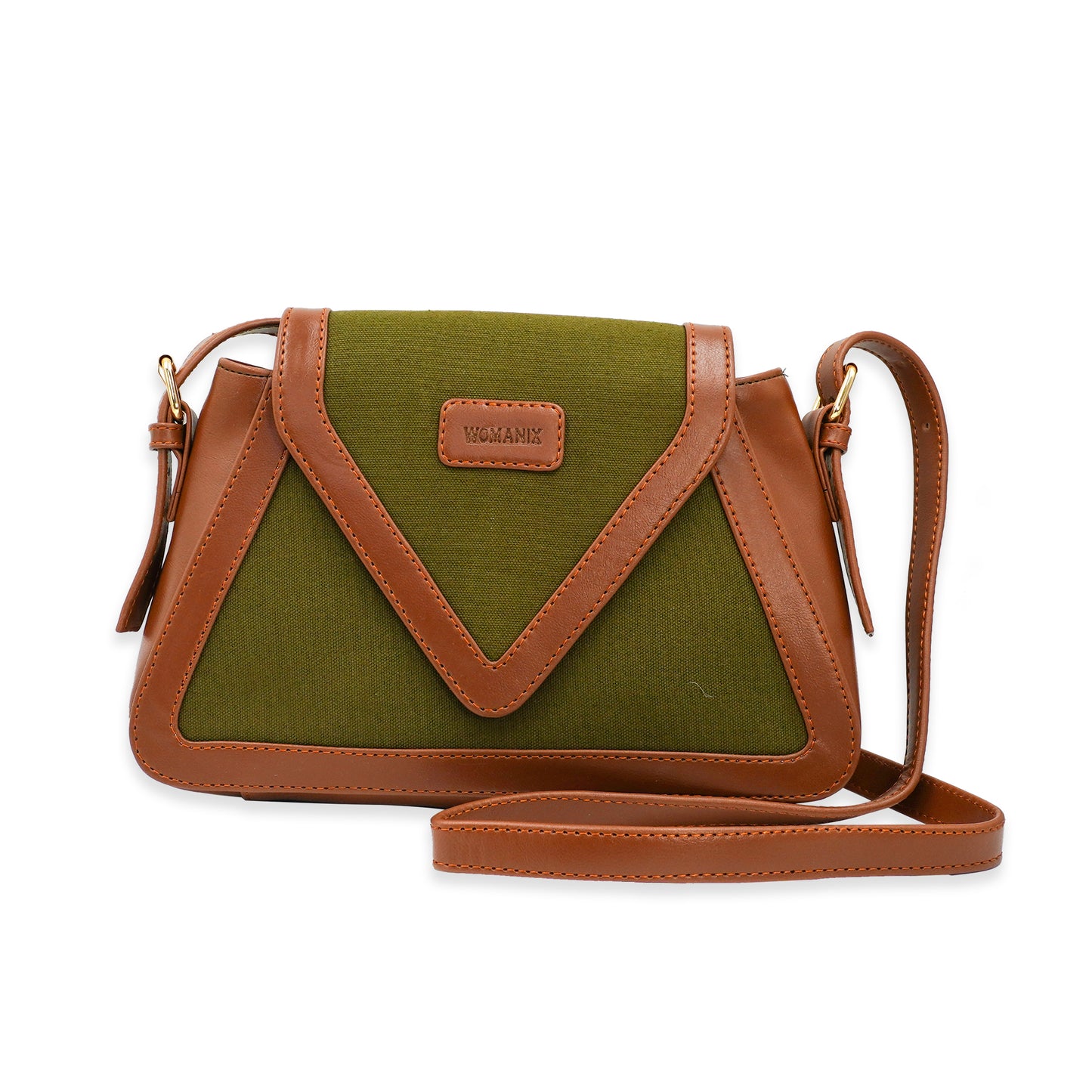 Canvas Sling Bag For Casual Use, Shoulder Sling Bag with Adjustable Strap