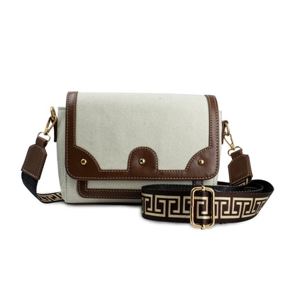 Canvas Sling Bag For Casual Use, Shoulder Sling Bag with Adjustable Strap