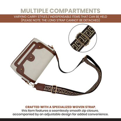 Canvas Sling Bag For Casual Use, Shoulder Sling Bag with Adjustable Strap
