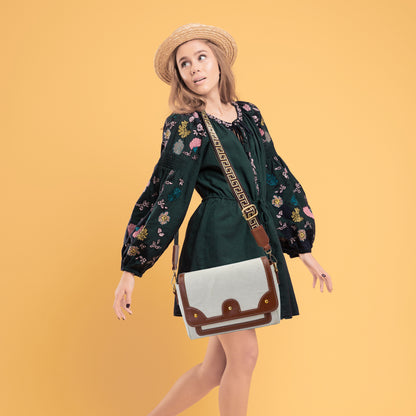 Canvas Sling Bag For Casual Use, Shoulder Sling Bag with Adjustable Strap