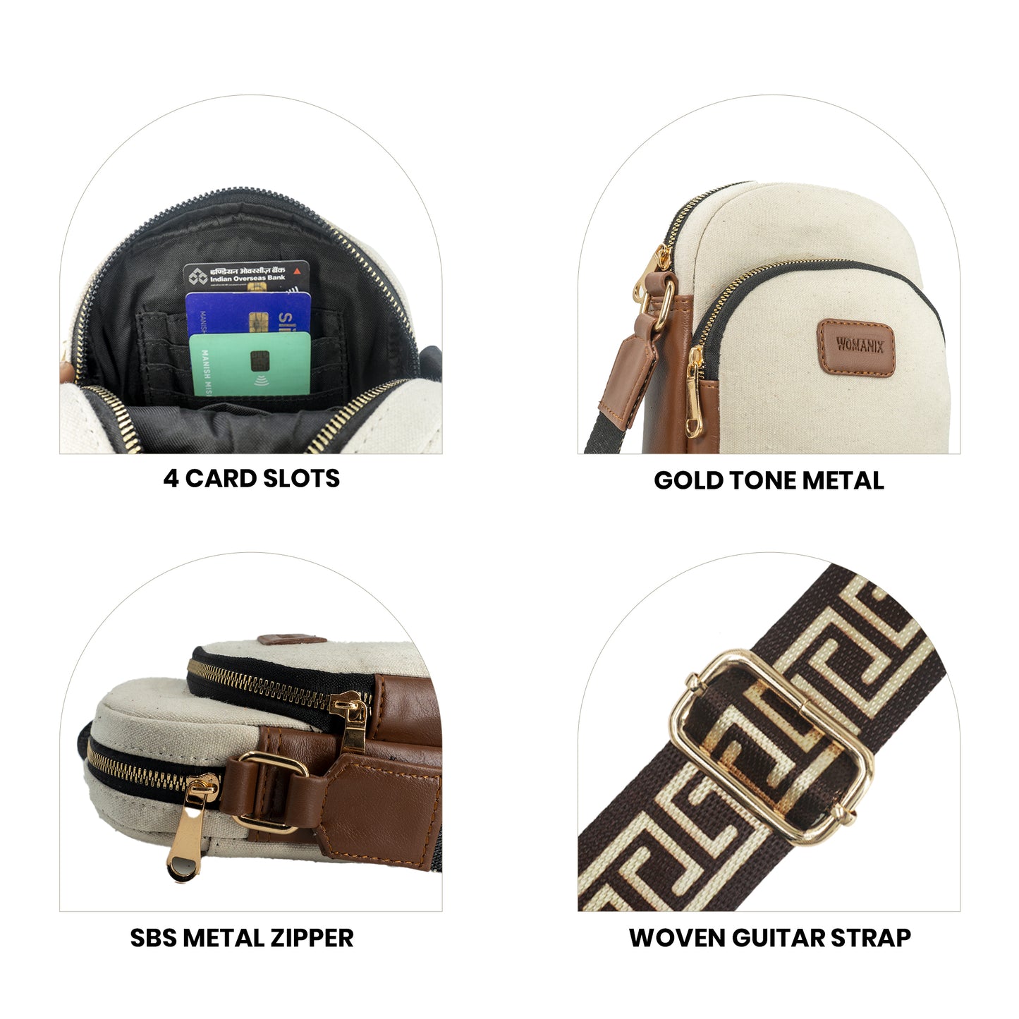 Sling Bag, Shoulder Sling Bag with Adjustable Strap
