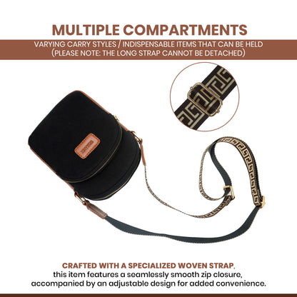 Sling Bag, Shoulder Sling Bag with Adjustable Strap