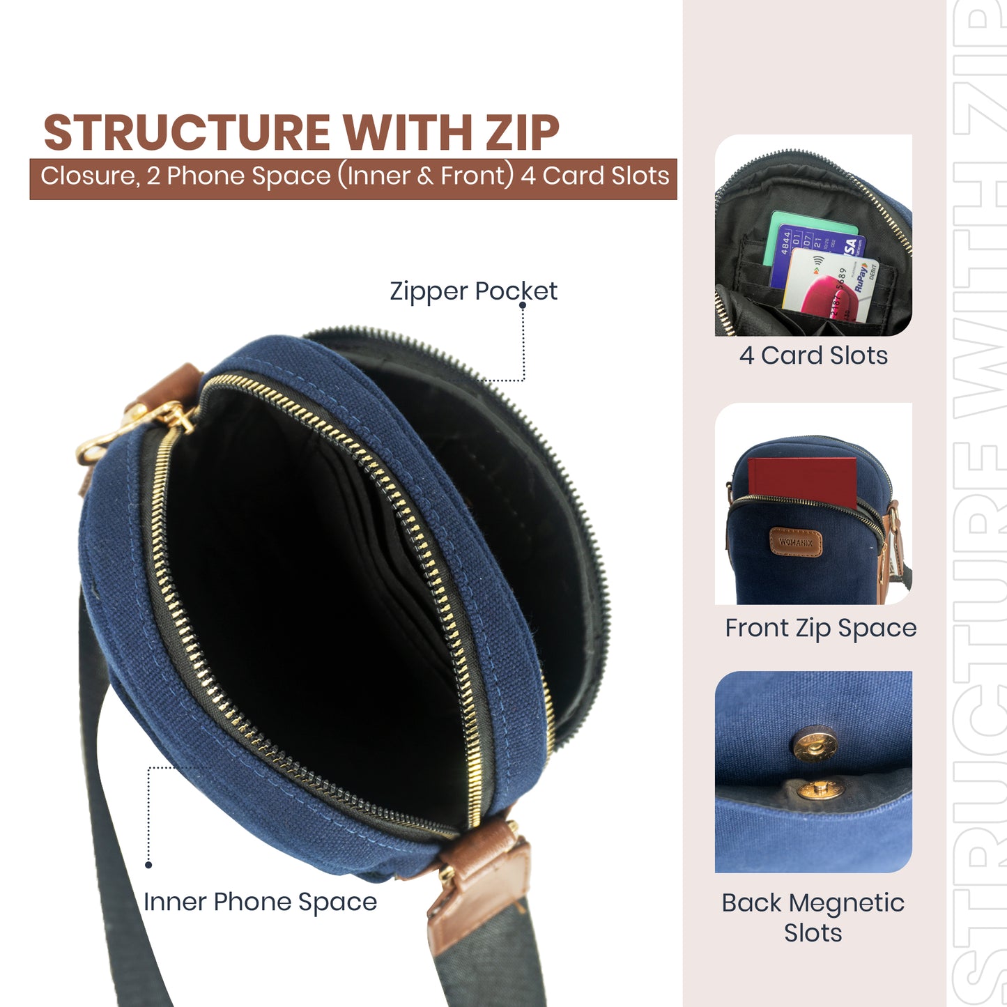 Sling Bag, Shoulder Sling Bag with Adjustable Strap