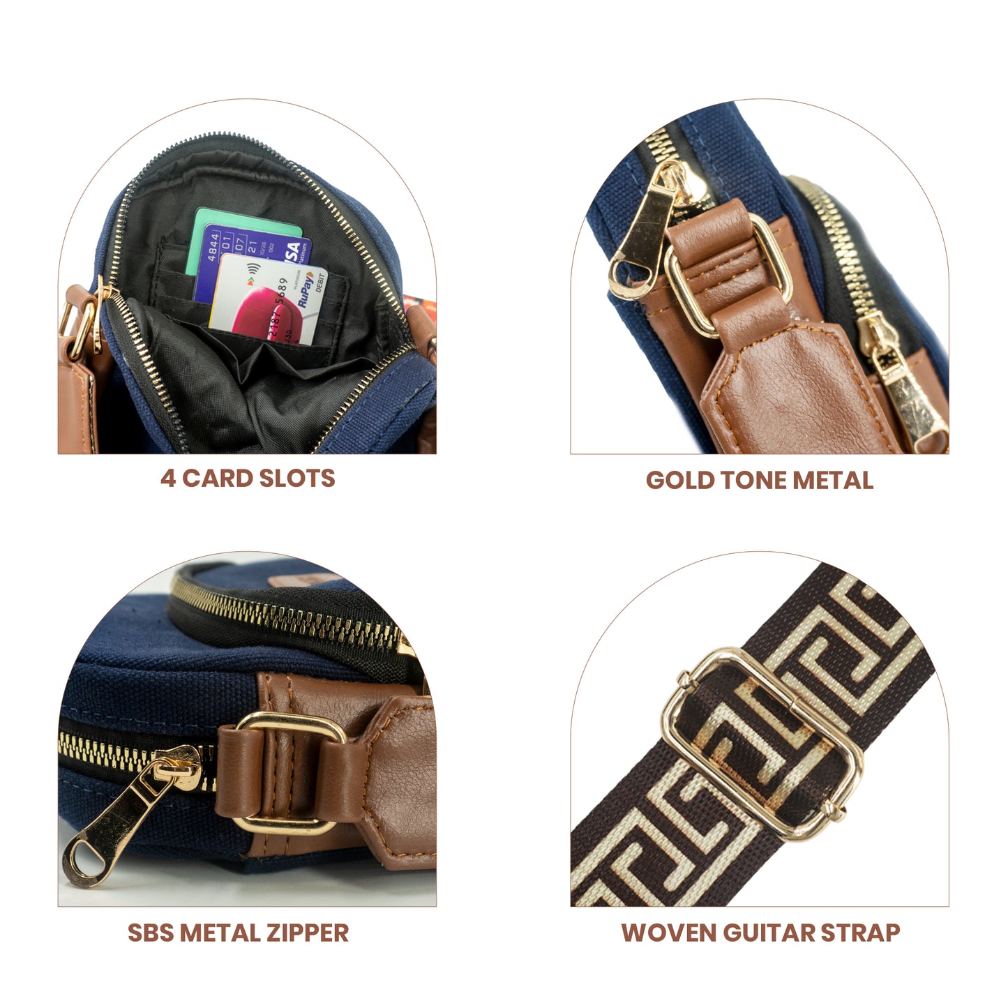 Sling Bag, Shoulder Sling Bag with Adjustable Strap