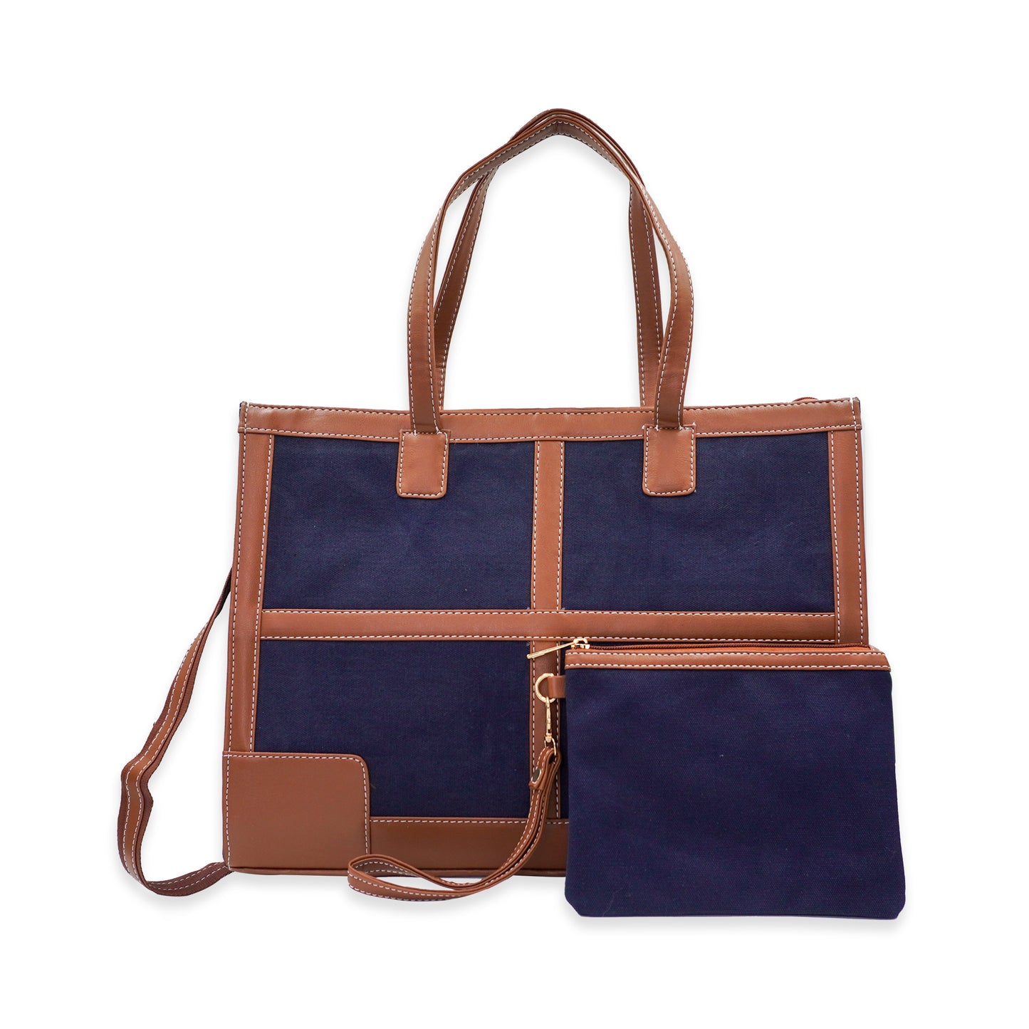 Canvas Laptop Tote Bag 14 inch Casual Briefcase Handbag