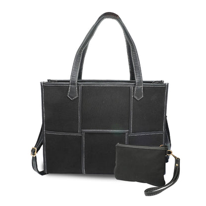 Women Canvas Laptop Tote Bag 14 inch Casual Briefcase Handbag
