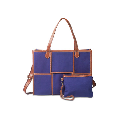 Women Canvas Laptop Tote Bag 14 inch Casual Briefcase Handbag