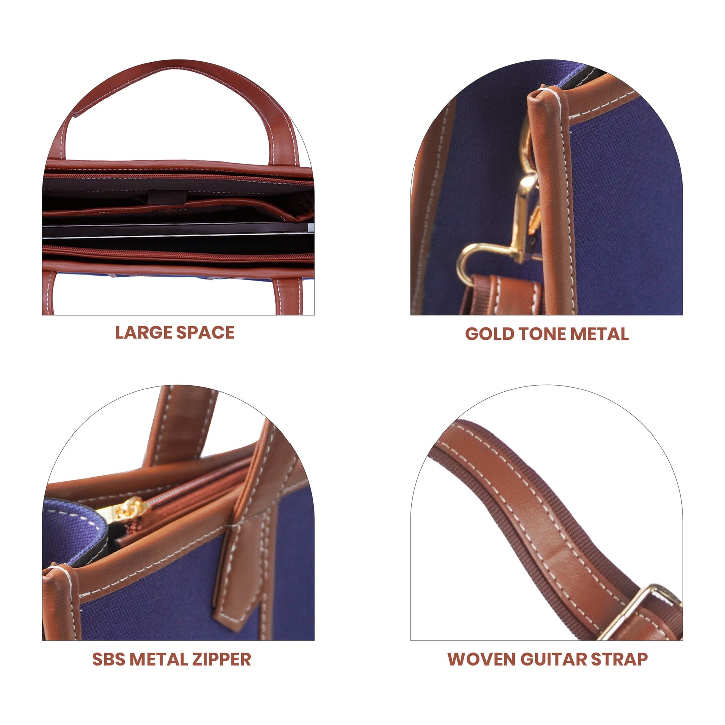 Women Canvas Laptop Tote Bag 14 inch Casual Briefcase Handbag