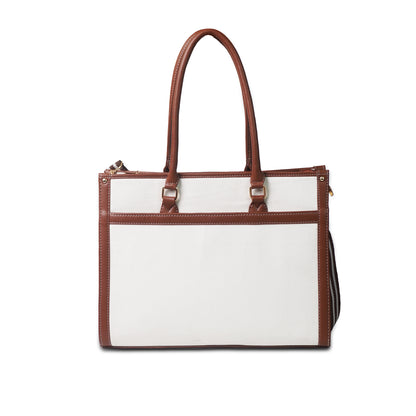 Women Canvas Laptop Tote Bag 14 inch Casual Briefcase Handbag