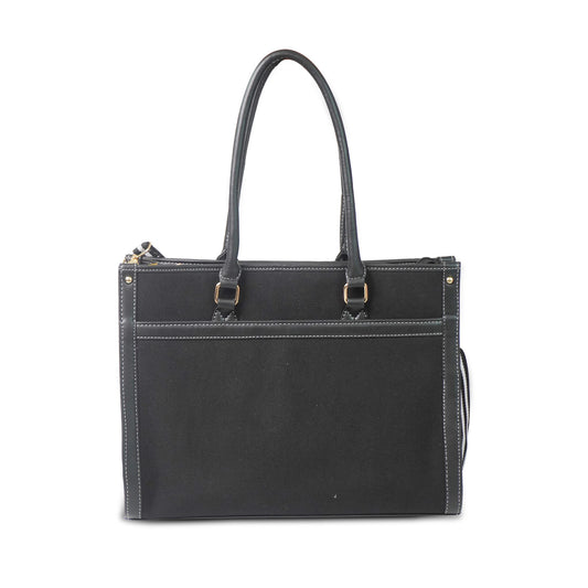 Women Canvas Laptop Tote Bag 14 inch Casual Briefcase Handbag