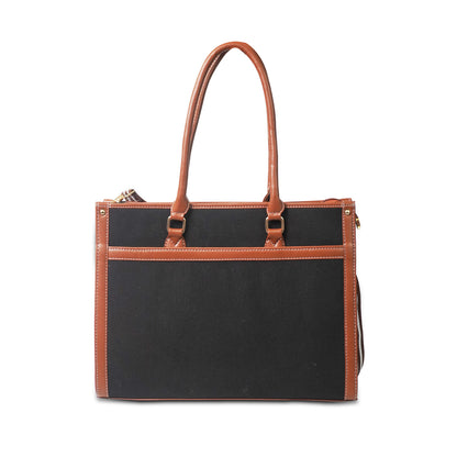 Women Canvas Laptop Tote Bag 14 inch Casual Briefcase Handbag