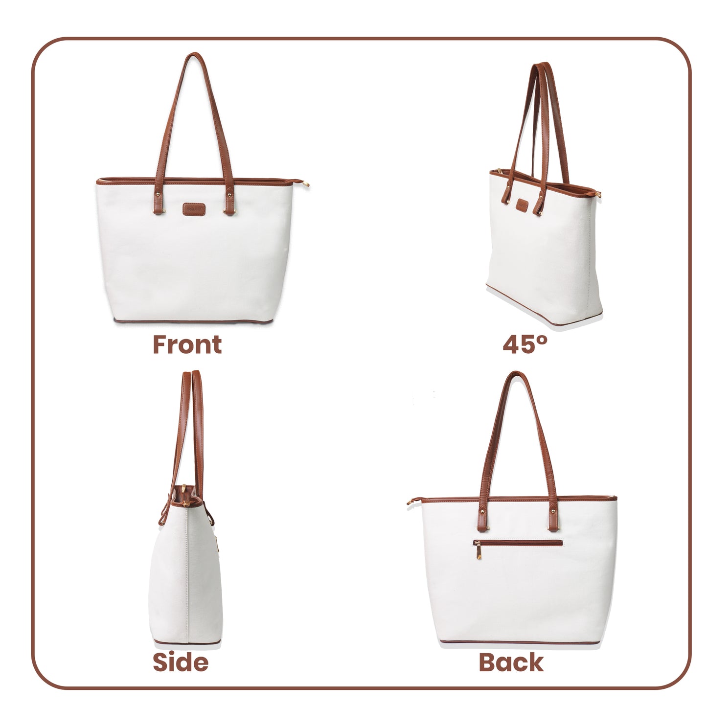 Womanix Canvas Laptop Tote Bag 14 inch Handbag