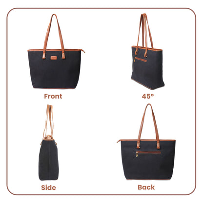 Womanix Canvas Laptop Tote Bag 14 inch Handbag