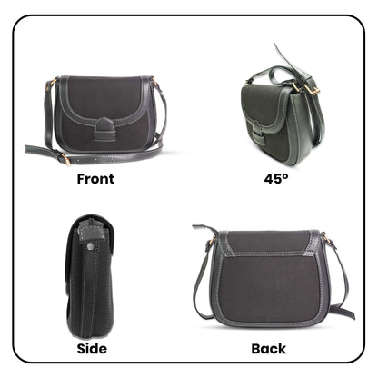 Womanix Canvas Sling Bag, Shoulder Bag with Adjustable Strap