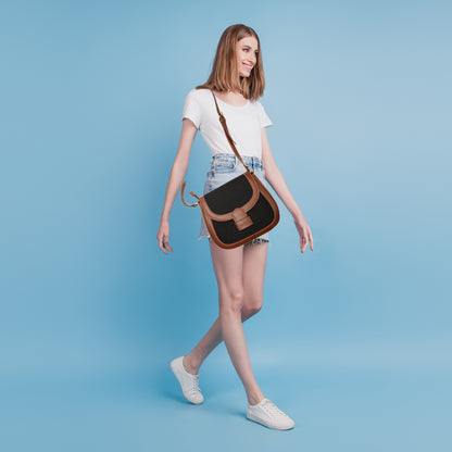 Womanix Canvas Sling Bag, Shoulder Bag with Adjustable Strap