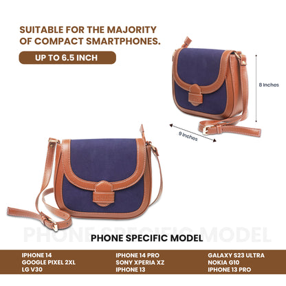Womanix Canvas Sling Bag, Shoulder Bag with Adjustable Strap