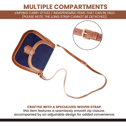 Womanix Canvas Sling Bag, Shoulder Bag with Adjustable Strap