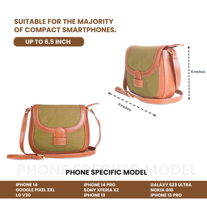 Womanix Canvas Sling Bag, Shoulder Bag with Adjustable Strap