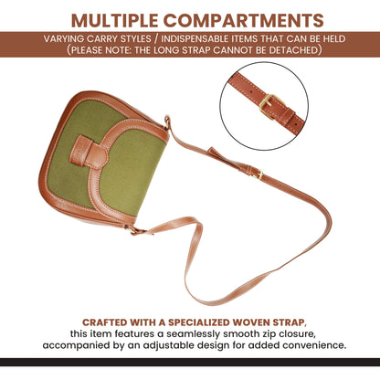 Womanix Canvas Sling Bag, Shoulder Bag with Adjustable Strap