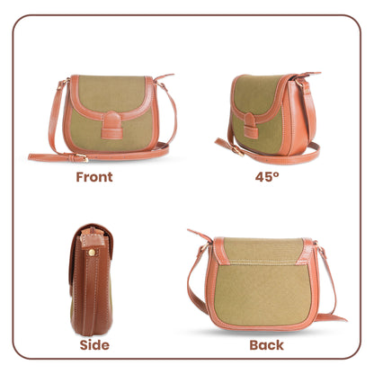Womanix Canvas Sling Bag, Shoulder Bag with Adjustable Strap