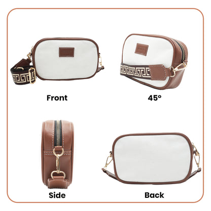 Womanix Canvas Sling Bag, Shoulder Sling Bag with Adjustable Strap