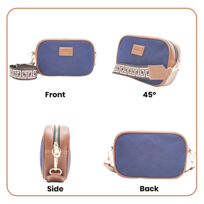 Womanix Canvas Sling Bag, Shoulder Sling Bag with Adjustable Strap